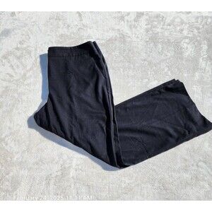 Talbots Women's Heritage Black Size 10 Straight Leg High-Rise Dress Chino Pants